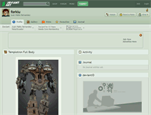 Tablet Screenshot of forkiu.deviantart.com