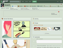 Tablet Screenshot of hanaichi.deviantart.com