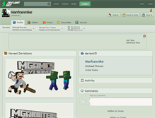 Tablet Screenshot of manfranmike.deviantart.com