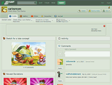 Tablet Screenshot of carlosreyes.deviantart.com