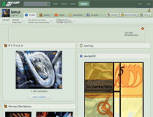Tablet Screenshot of lemut.deviantart.com