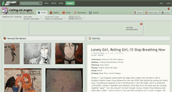 Desktop Screenshot of calling-all-angelz.deviantart.com