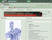 Tablet Screenshot of abbychan.deviantart.com