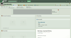 Desktop Screenshot of draculahunter.deviantart.com