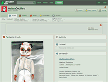 Tablet Screenshot of melissagouthro.deviantart.com