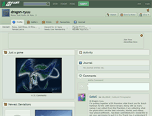 Tablet Screenshot of dragon-ryuu.deviantart.com