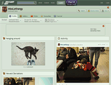 Tablet Screenshot of misslethargy.deviantart.com