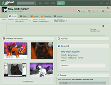 Tablet Screenshot of niky-wildthunder.deviantart.com