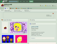 Tablet Screenshot of gothlover408.deviantart.com
