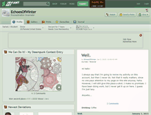 Tablet Screenshot of echoesofwinter.deviantart.com