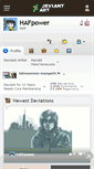 Mobile Screenshot of hafpower.deviantart.com