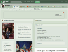 Tablet Screenshot of anubis13.deviantart.com