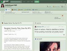 Tablet Screenshot of celticdream1989.deviantart.com