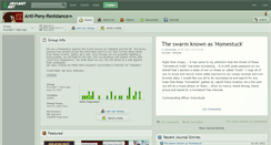 Desktop Screenshot of anti-pony-resistance.deviantart.com