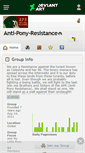 Mobile Screenshot of anti-pony-resistance.deviantart.com