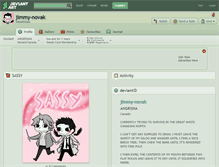 Tablet Screenshot of jimmy-novak.deviantart.com