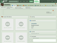 Tablet Screenshot of mousestcs.deviantart.com