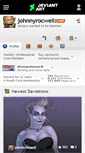 Mobile Screenshot of johnnyrocwell.deviantart.com