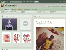 Tablet Screenshot of johnnyrocwell.deviantart.com