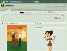 Tablet Screenshot of mallory4ever.deviantart.com