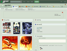 Tablet Screenshot of ace1041.deviantart.com
