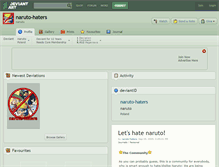 Tablet Screenshot of naruto-haters.deviantart.com