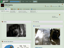 Tablet Screenshot of killer-bunny.deviantart.com