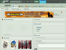 Tablet Screenshot of andrular.deviantart.com