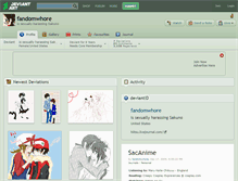 Tablet Screenshot of fandomwhore.deviantart.com