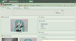 Desktop Screenshot of mitsukilatem.deviantart.com