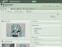 Tablet Screenshot of mitsukilatem.deviantart.com