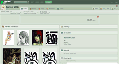 Desktop Screenshot of born-of-lilith.deviantart.com