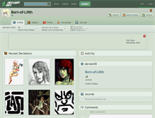 Tablet Screenshot of born-of-lilith.deviantart.com