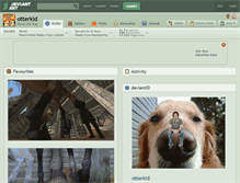 Tablet Screenshot of otterkid.deviantart.com