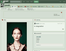 Tablet Screenshot of elendill.deviantart.com