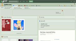 Desktop Screenshot of giraffe-lover.deviantart.com