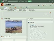 Tablet Screenshot of flyingtigress.deviantart.com