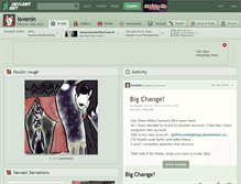 Tablet Screenshot of lovenin.deviantart.com