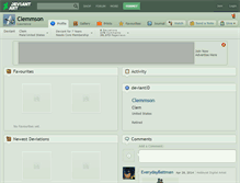 Tablet Screenshot of clemmson.deviantart.com