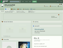 Tablet Screenshot of dirtyjerseykidd.deviantart.com