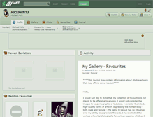 Tablet Screenshot of mickmcn13.deviantart.com