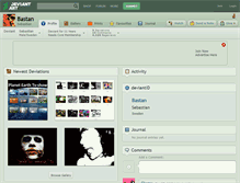 Tablet Screenshot of bastan.deviantart.com