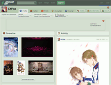 Tablet Screenshot of cafino.deviantart.com