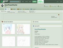 Tablet Screenshot of moonphasekittykat.deviantart.com