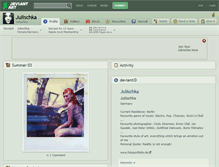 Tablet Screenshot of julischka.deviantart.com