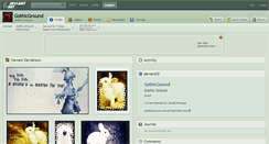 Desktop Screenshot of gothicground.deviantart.com