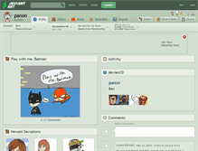 Tablet Screenshot of panon.deviantart.com