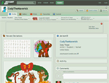 Tablet Screenshot of codythemaverick.deviantart.com