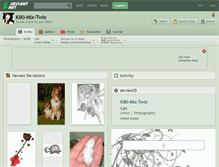 Tablet Screenshot of kiki-mix-twix.deviantart.com