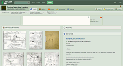 Desktop Screenshot of forthegenuinejustice.deviantart.com
